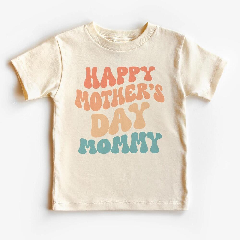Retro Happy MotherDay Mommy Toddler Shirt